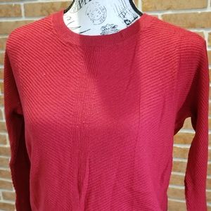 Red marino wool sweater